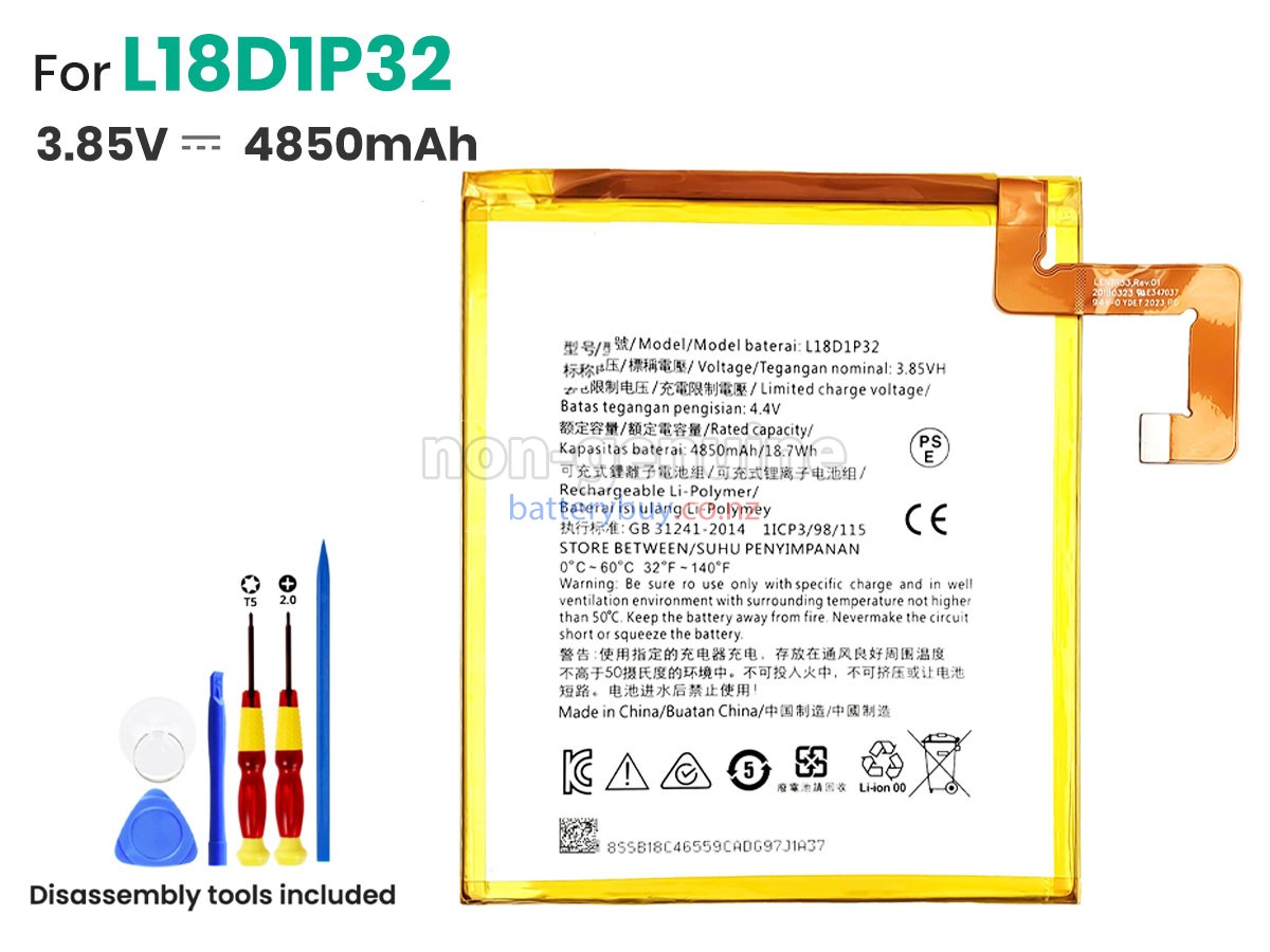 replacement Lenovo L18D1P32 battery