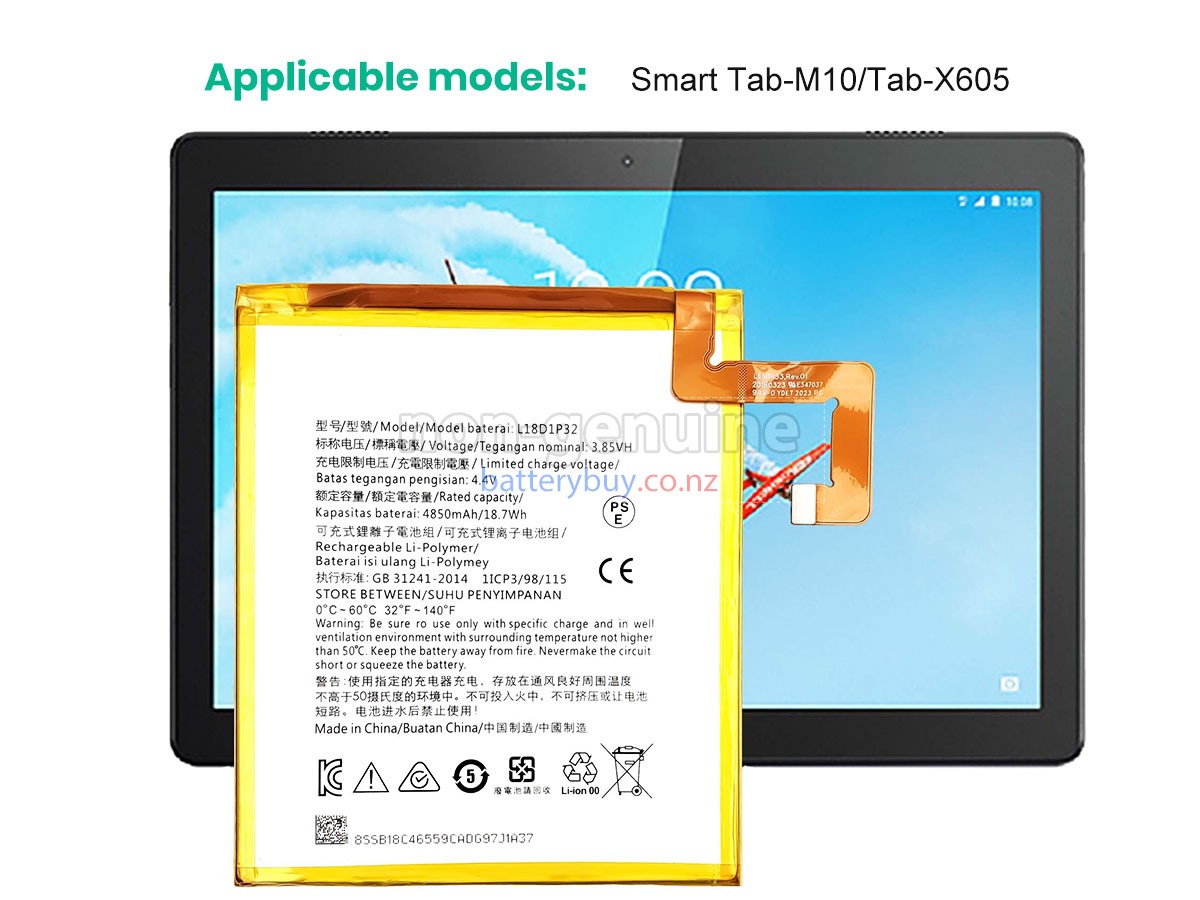 replacement Lenovo L18D1P32 battery