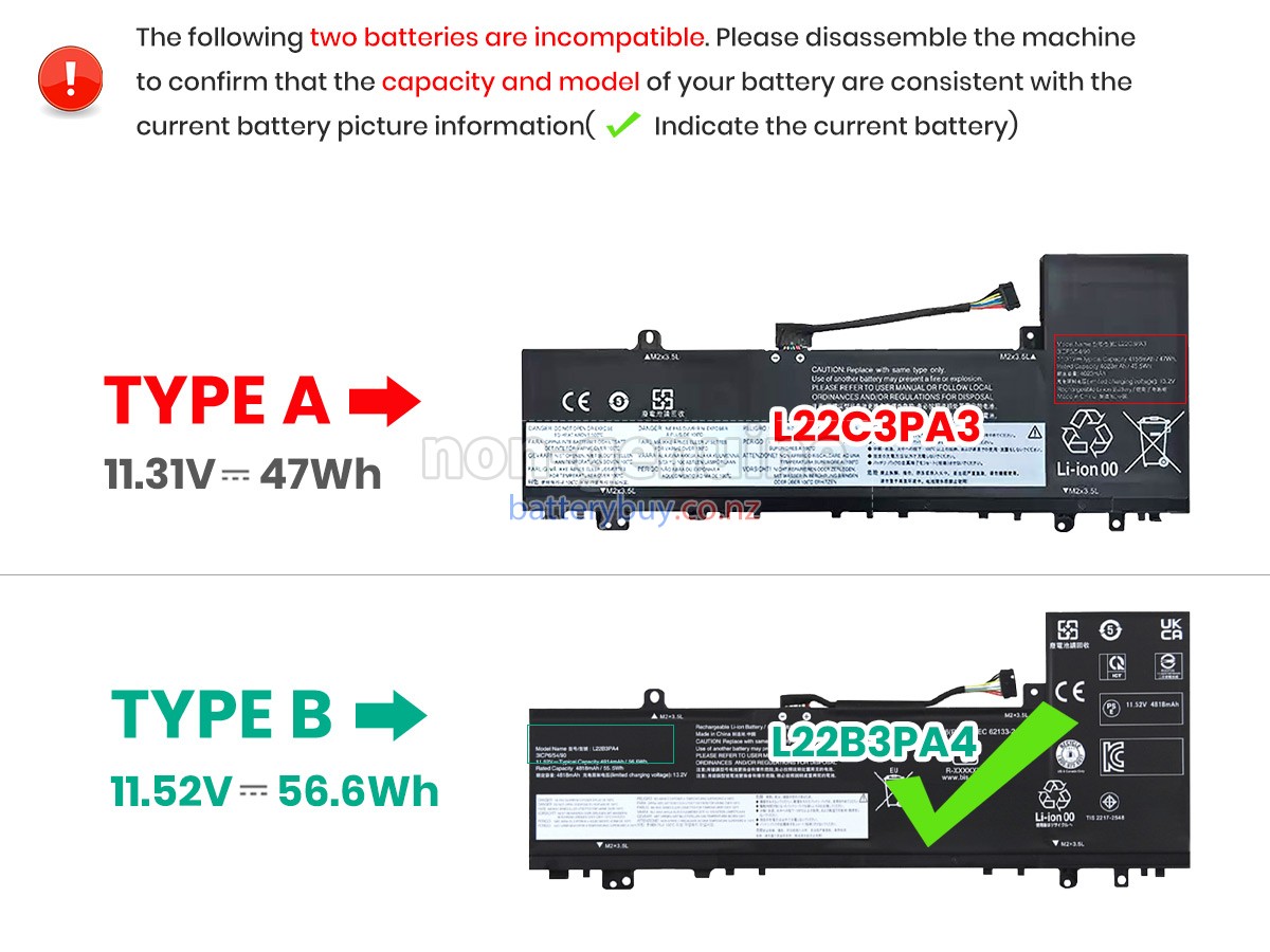replacement Lenovo IdeaPad SLIM 5 14ABR8-82XE003FMX battery