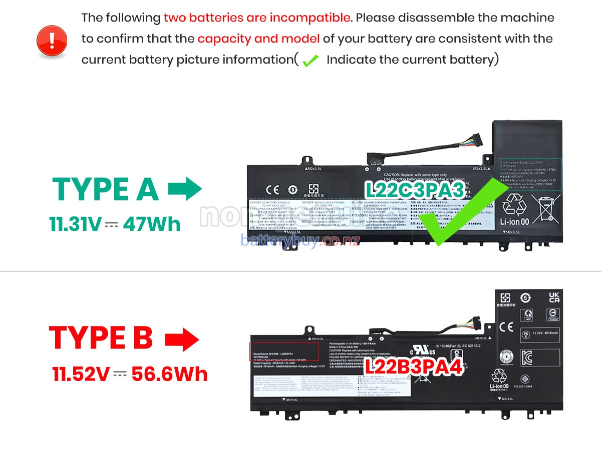 replacement Lenovo IdeaPad SLIM 5 14ABR8-82XE003FMX battery