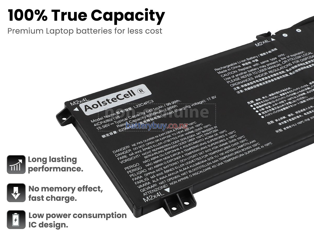 replacement Lenovo L22C4PC3 battery