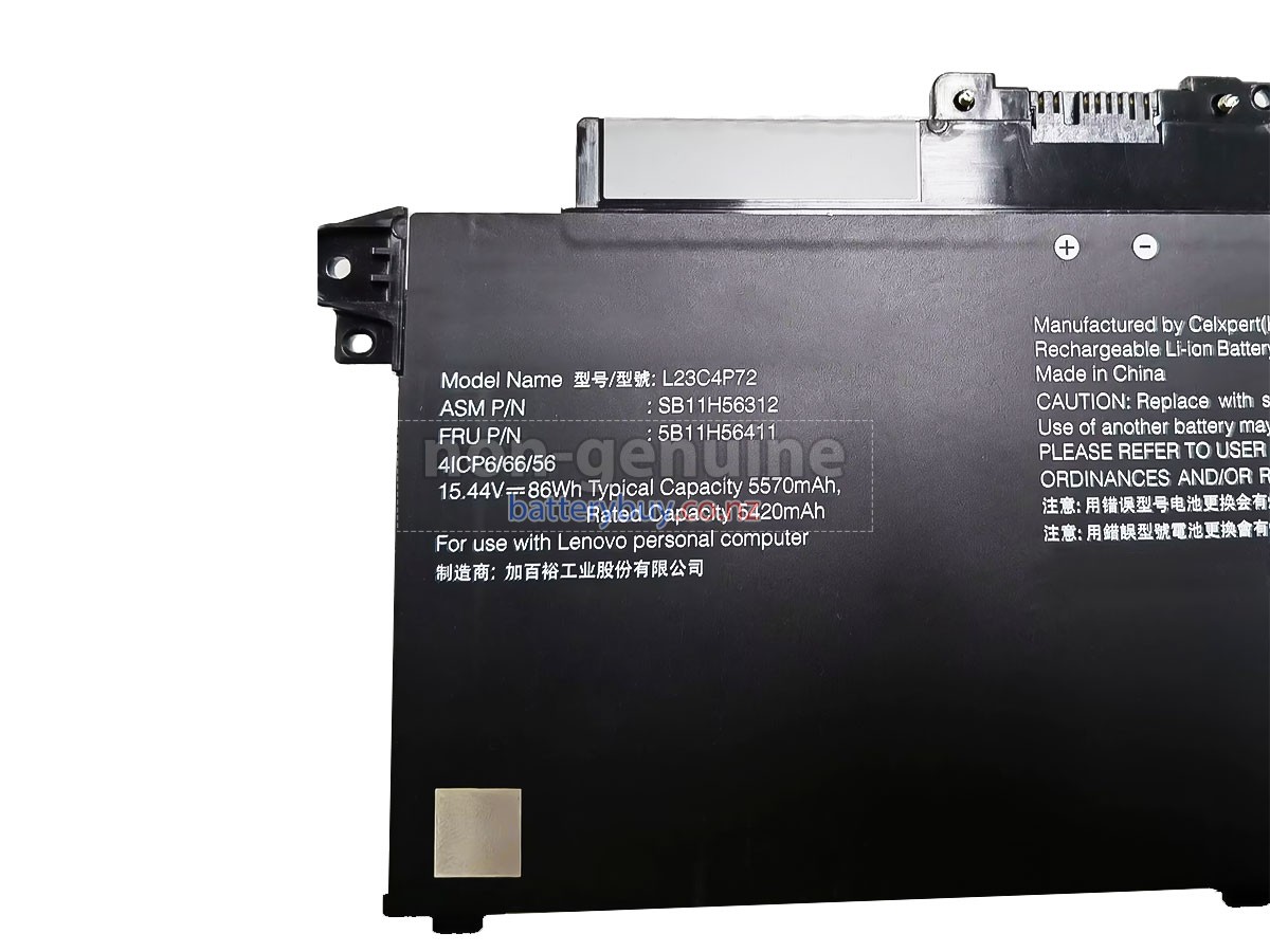replacement Lenovo L23C4P72 battery