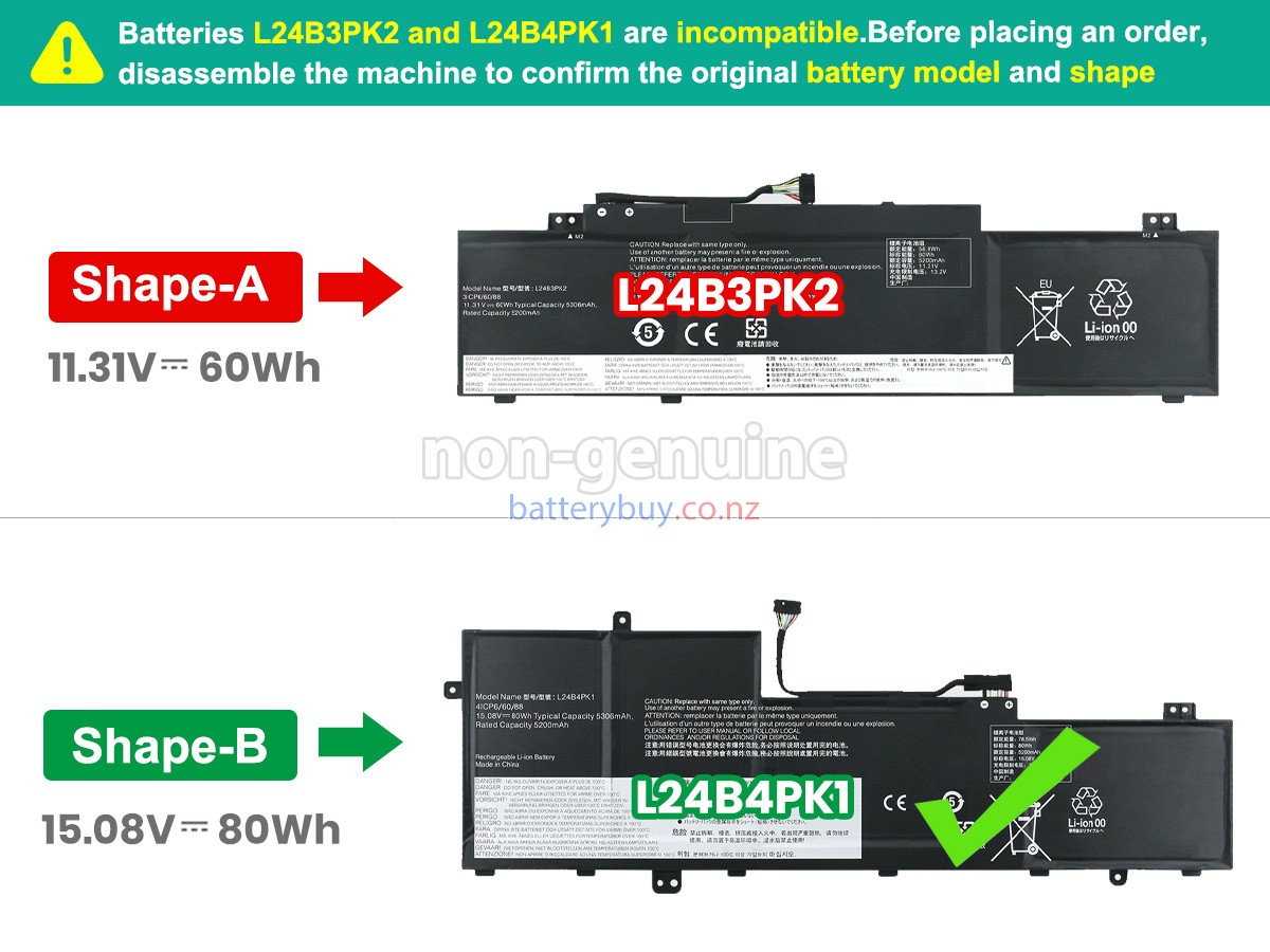 replacement Lenovo IdeaPad SLIM 5 16IRH10R-83J1000FSC battery