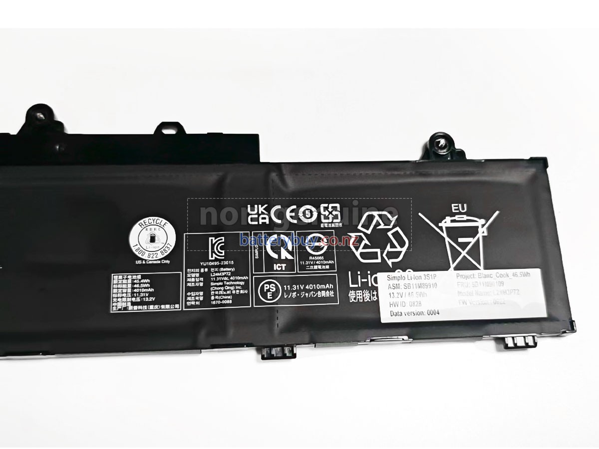 replacement Lenovo ThinkPad L16 GEN 2-21SA001YIW battery