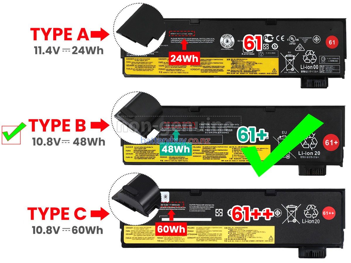 replacement Lenovo ThinkPad T470 20HDCTO1WW battery