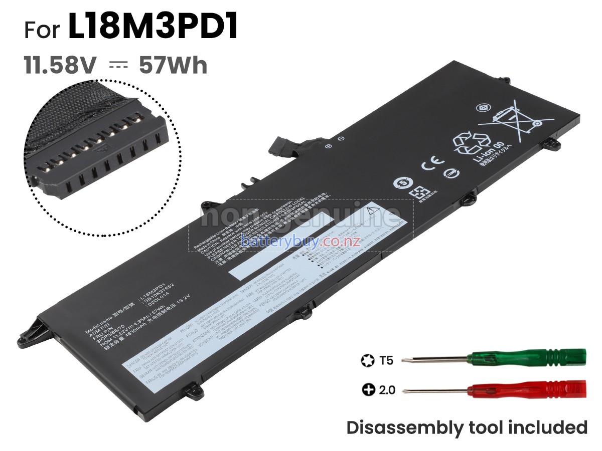 replacement Lenovo ThinkPad T490S-20NY0004FR battery