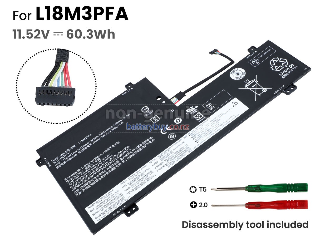 replacement Lenovo L18D3PF2 battery