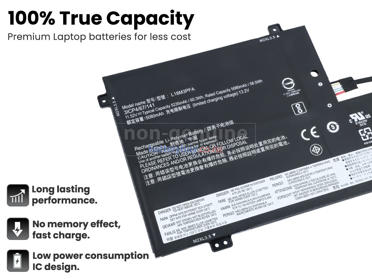 replacement Lenovo L18D3PF2 battery