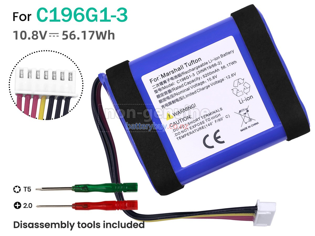 replacement Marshall C196G1 battery