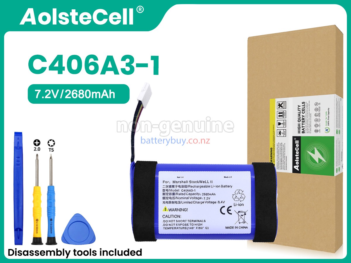 replacement Marshall STOCKWELL 2 C406A3-1 battery