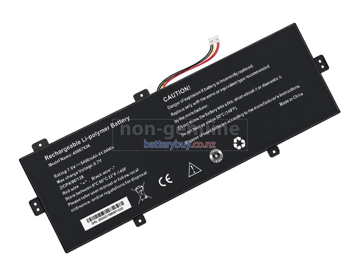replacement Medion 3786128 battery