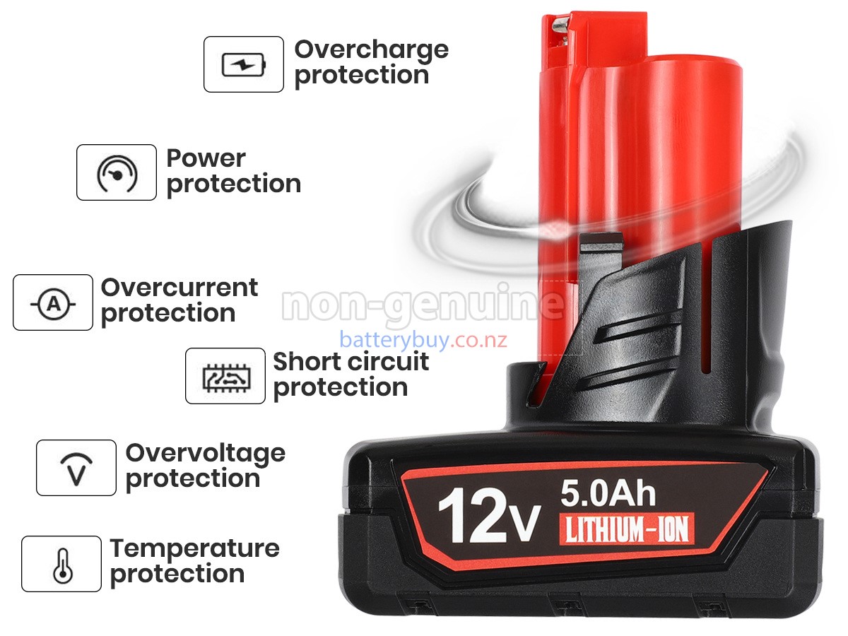 replacement Milwaukee 48-11-2411 battery