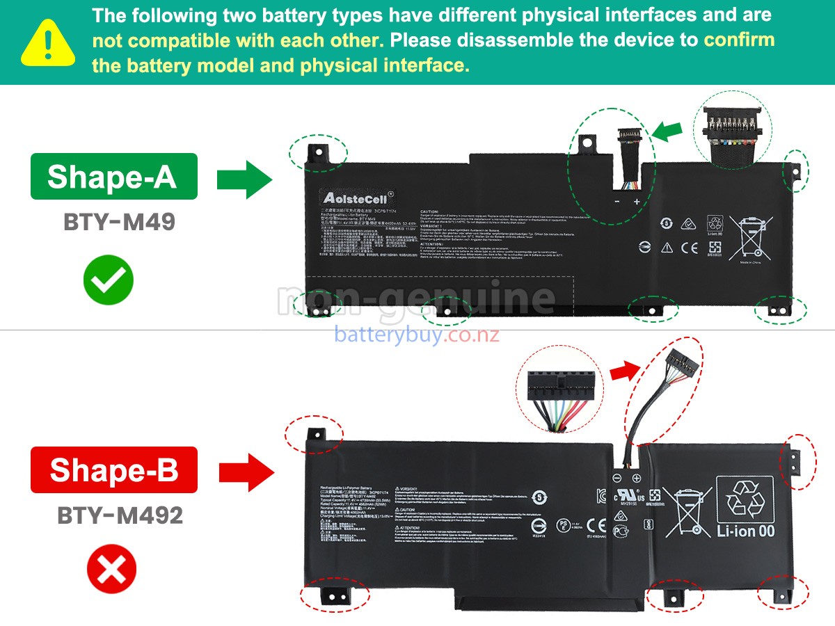 replacement MSI PRESTIGE 14 A12UC-015BE battery