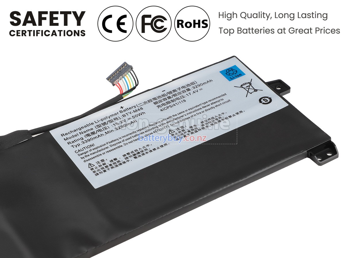 replacement MSI MODERN 14 A10M-1048AU battery