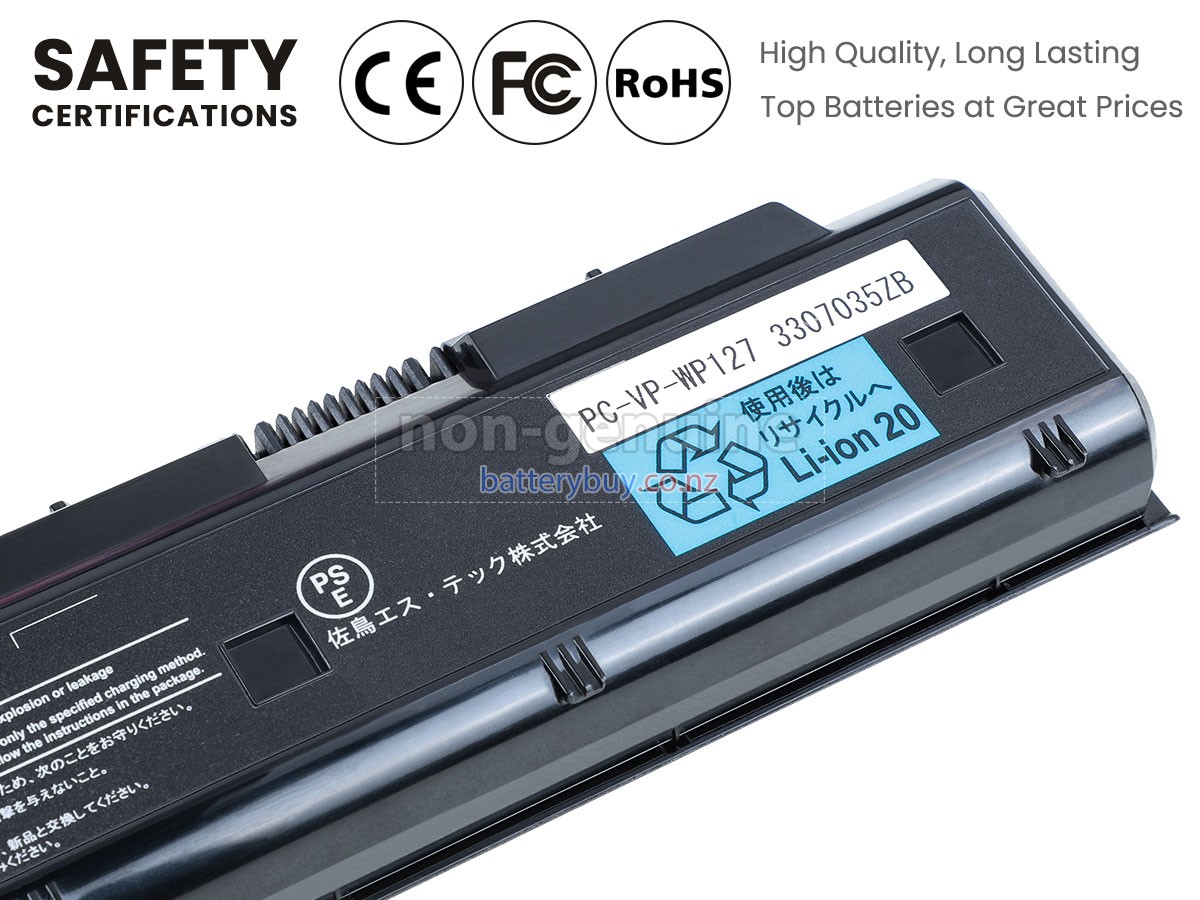 replacement NEC PC-LL750AS6R battery