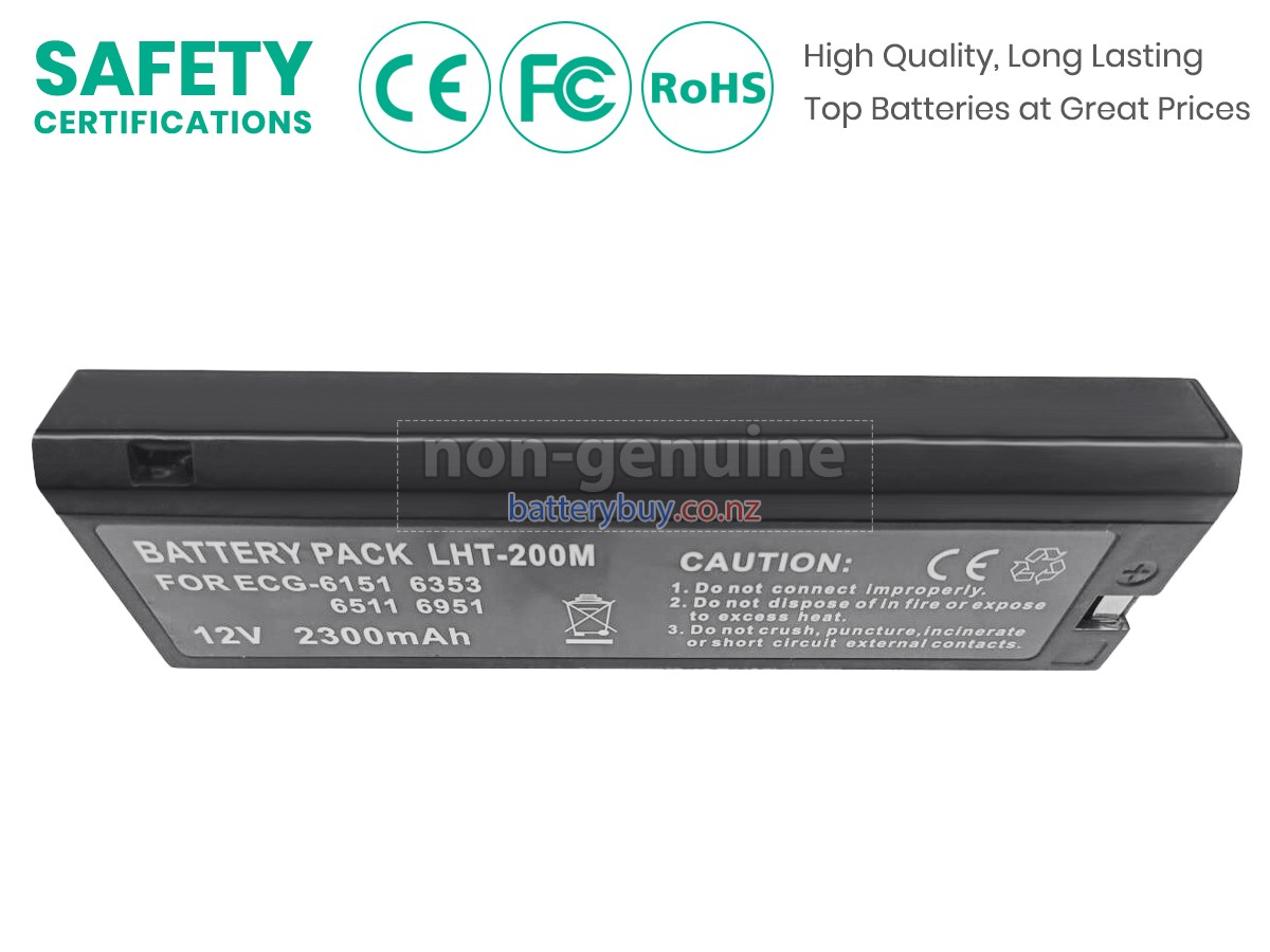 replacement Nihon Kohden ECG-6851K battery