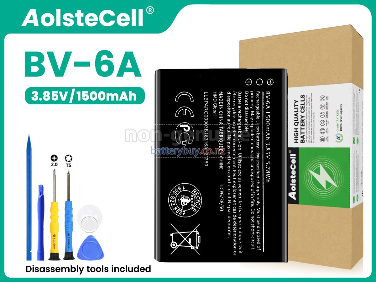 replacement Nokia BV-6A battery
