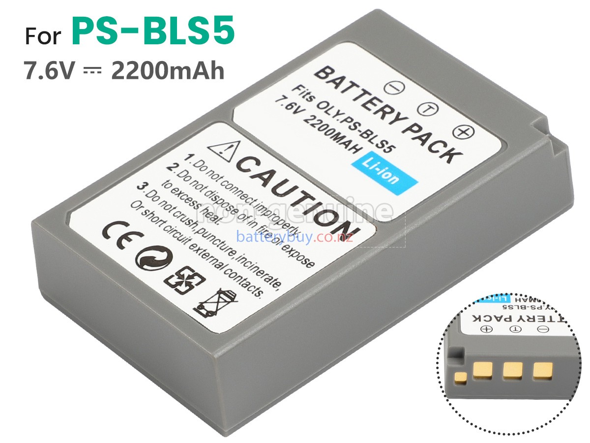 replacement Olympus PS-BLS5 battery