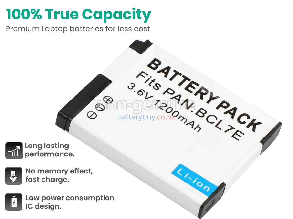 replacement Panasonic DMW-BCL7E battery