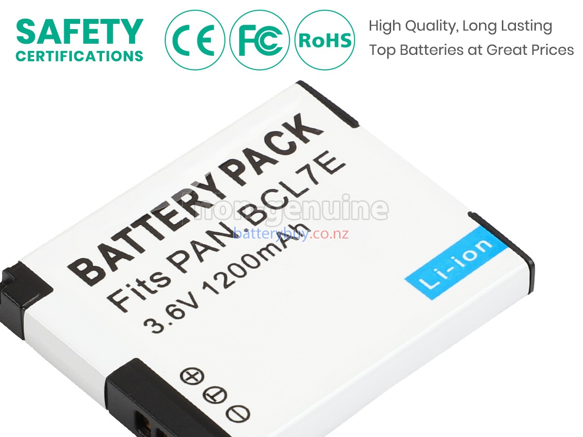 replacement Panasonic DMW-BCL7E battery