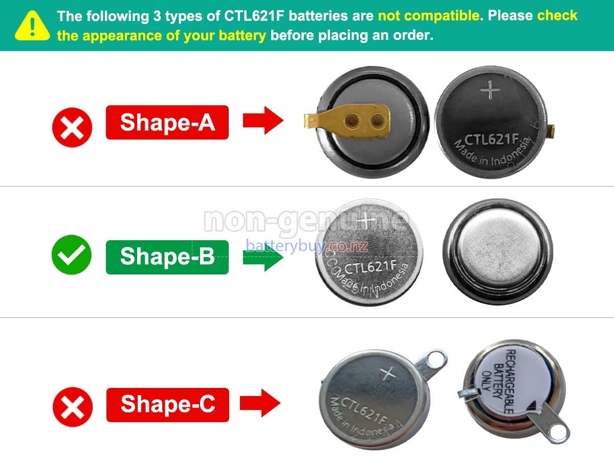 replacement Panasonic CTL621F battery
