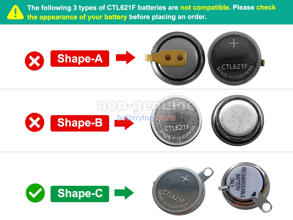 replacement Panasonic CTL621F battery