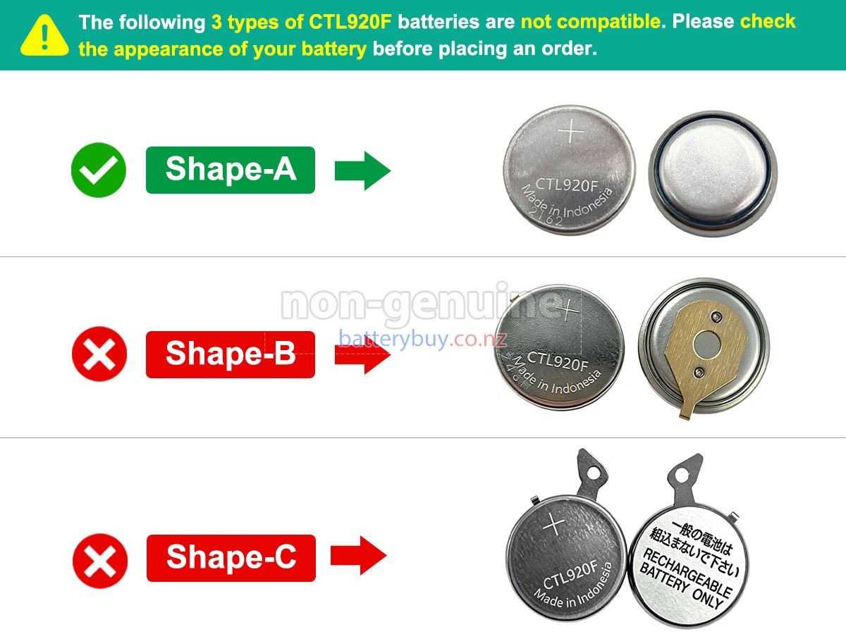 replacement Panasonic CTL920F battery