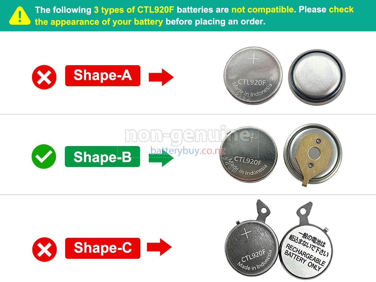 replacement Panasonic CTL920F battery