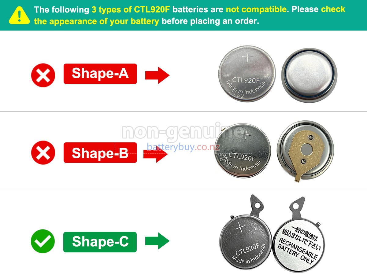 replacement Panasonic CTL920F battery
