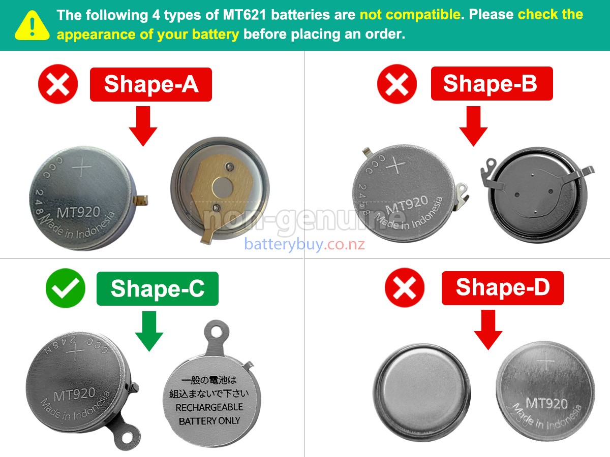 replacement Panasonic MT920 battery