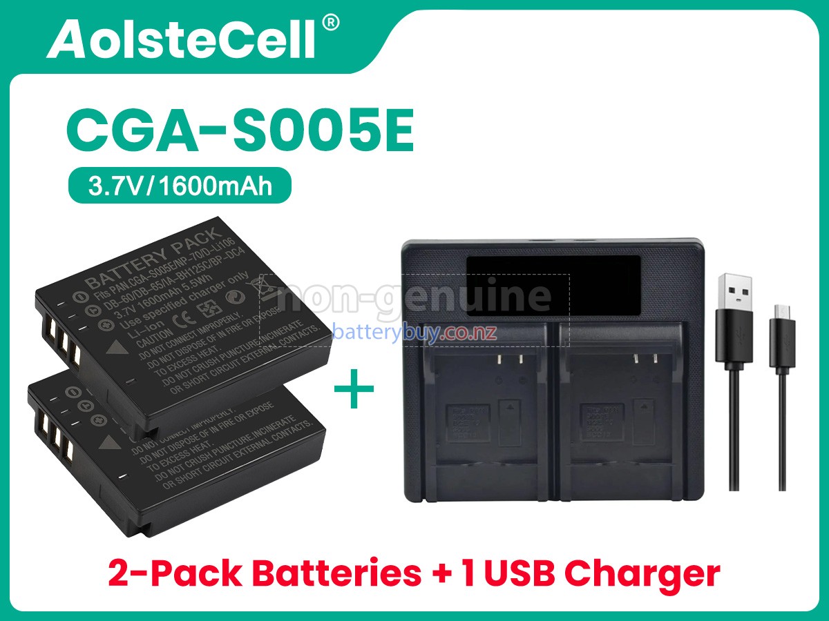 replacement Panasonic CGA-S005E battery