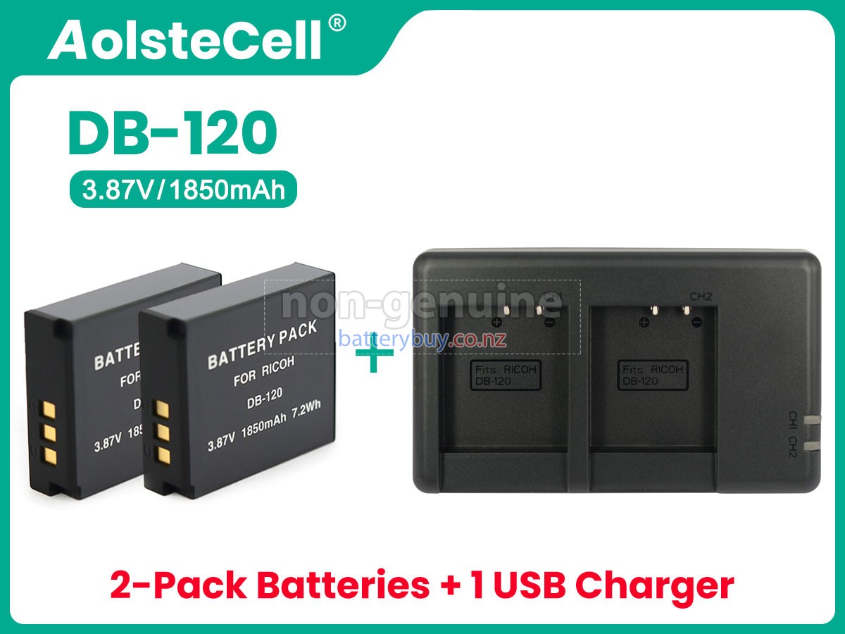 replacement Ricoh DB-120 battery