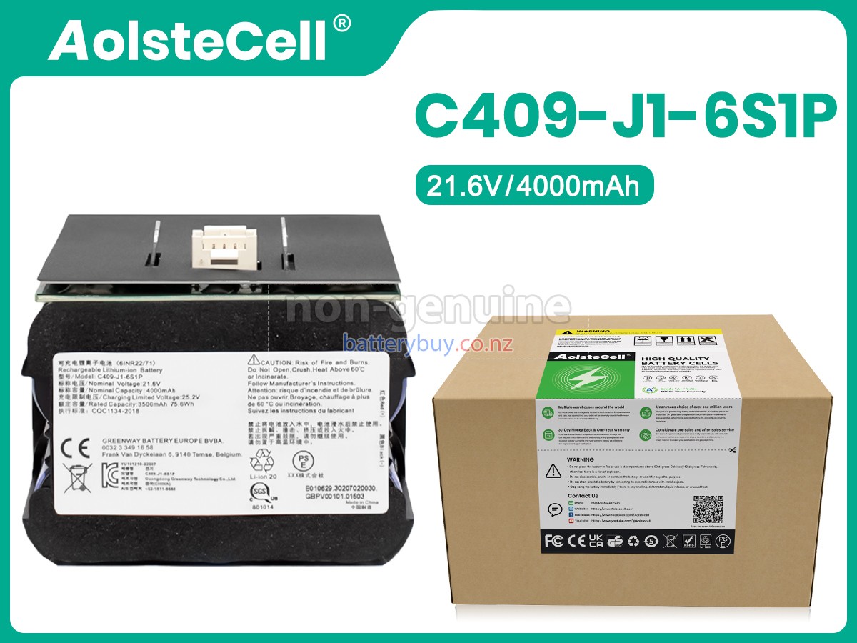 replacement Roidmi C409-J1-6S1P battery
