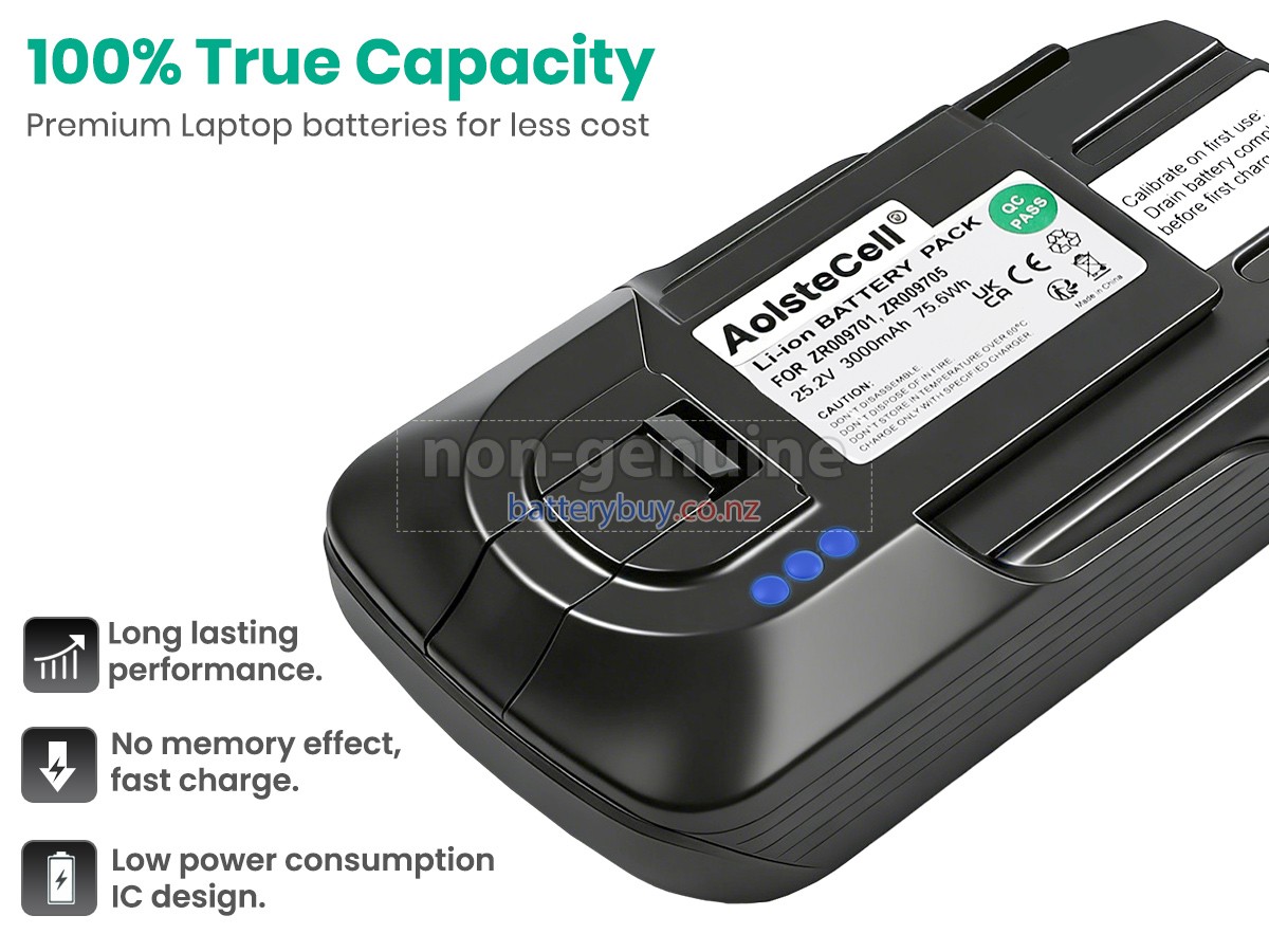 replacement Rowenta X-FORCE FLEX AQUA RH9890 battery