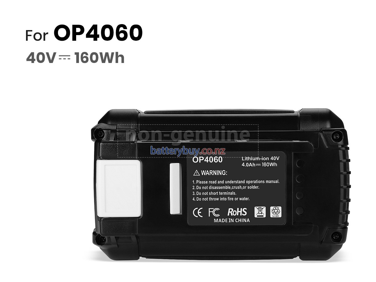 replacement Ryobi RY40201A battery