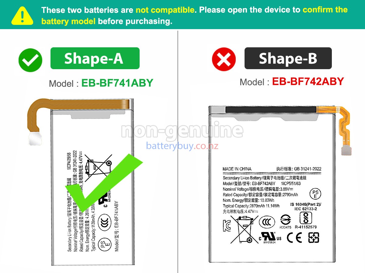 replacement Samsung Z FLIP 6 battery