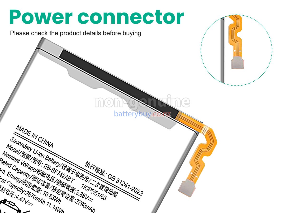 replacement Samsung EB-BF742ABY battery