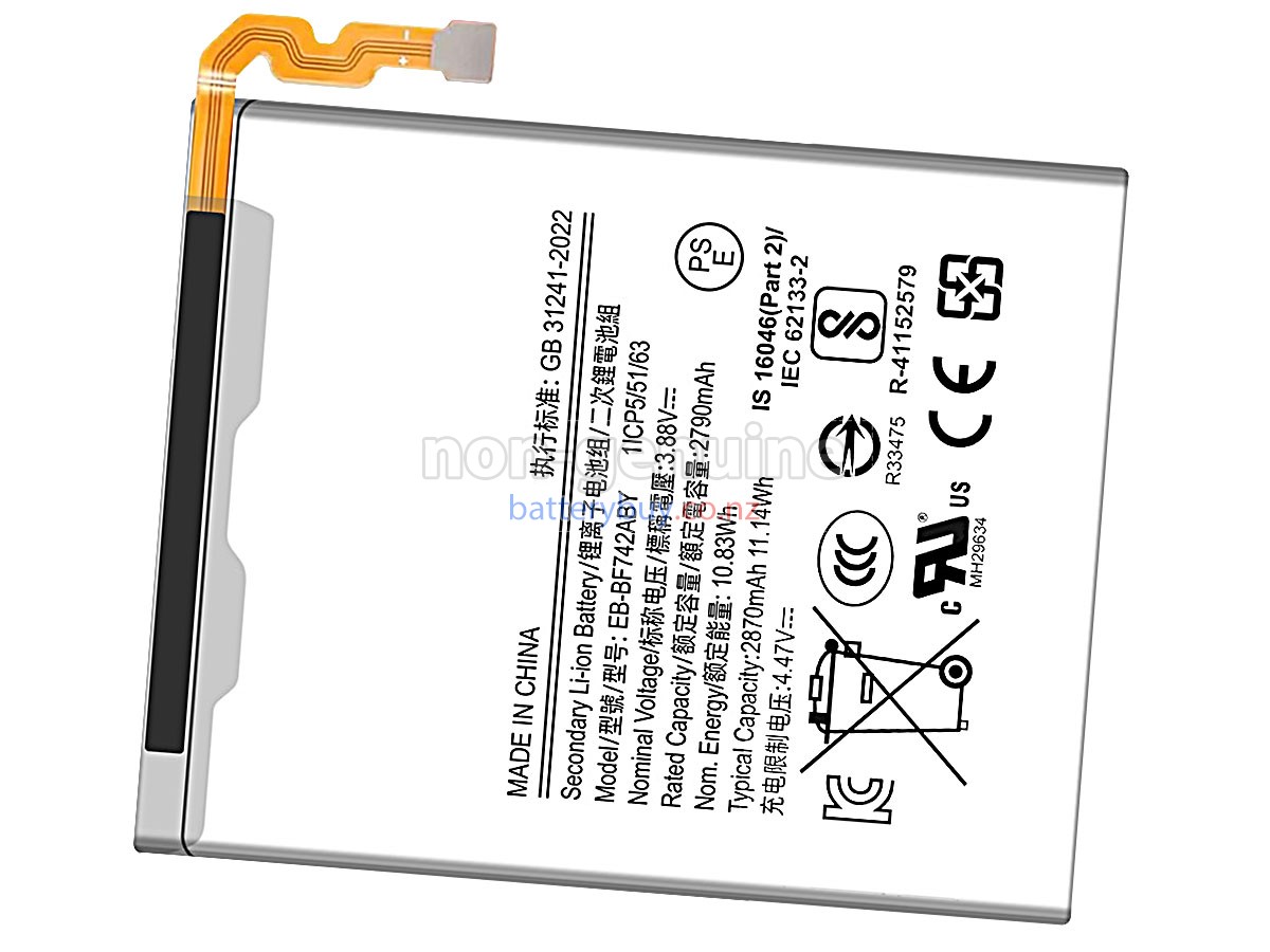 replacement Samsung EB-BF742ABY battery