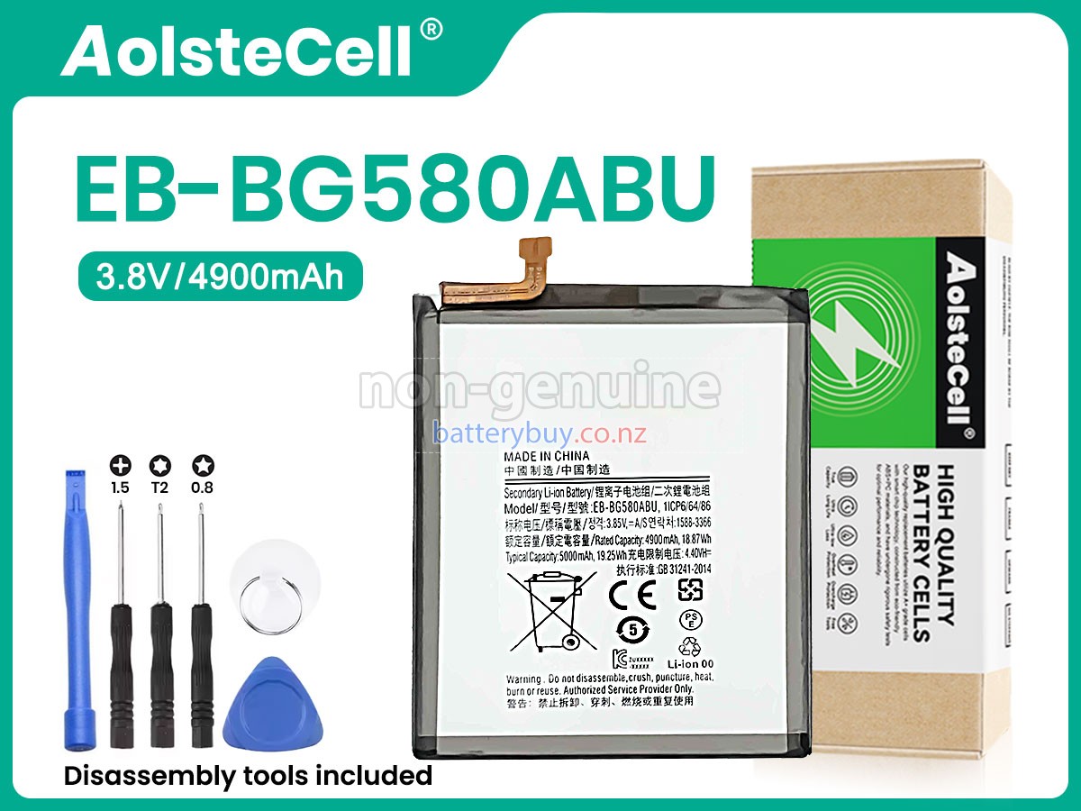 replacement Samsung EB-BG580ABU battery