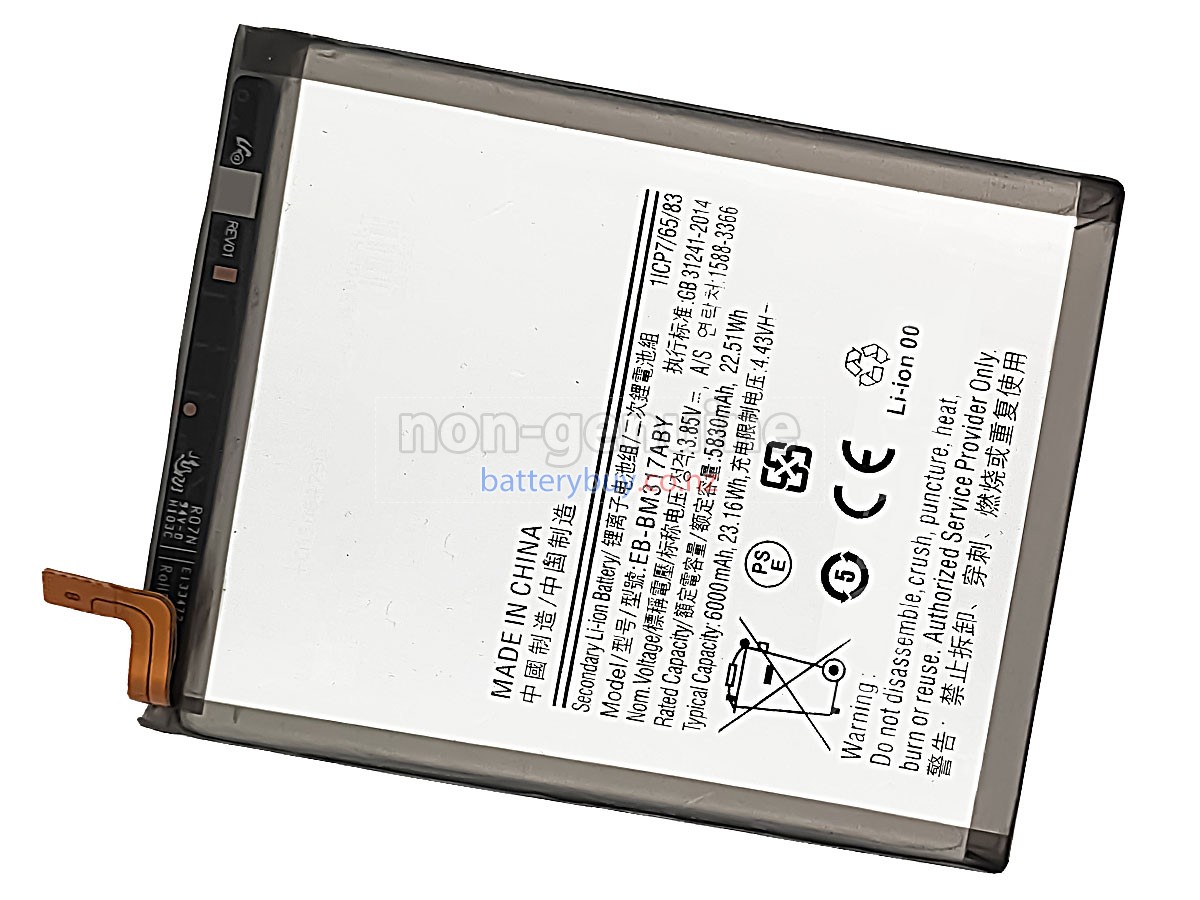 replacement Samsung GALAXY M31S SM-M317F battery