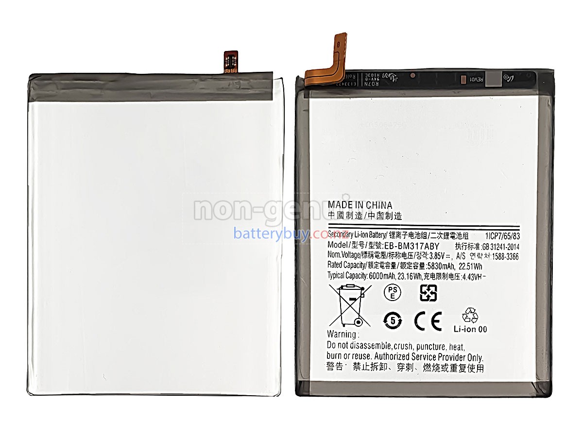replacement Samsung GALAXY M31S SM-M317F battery