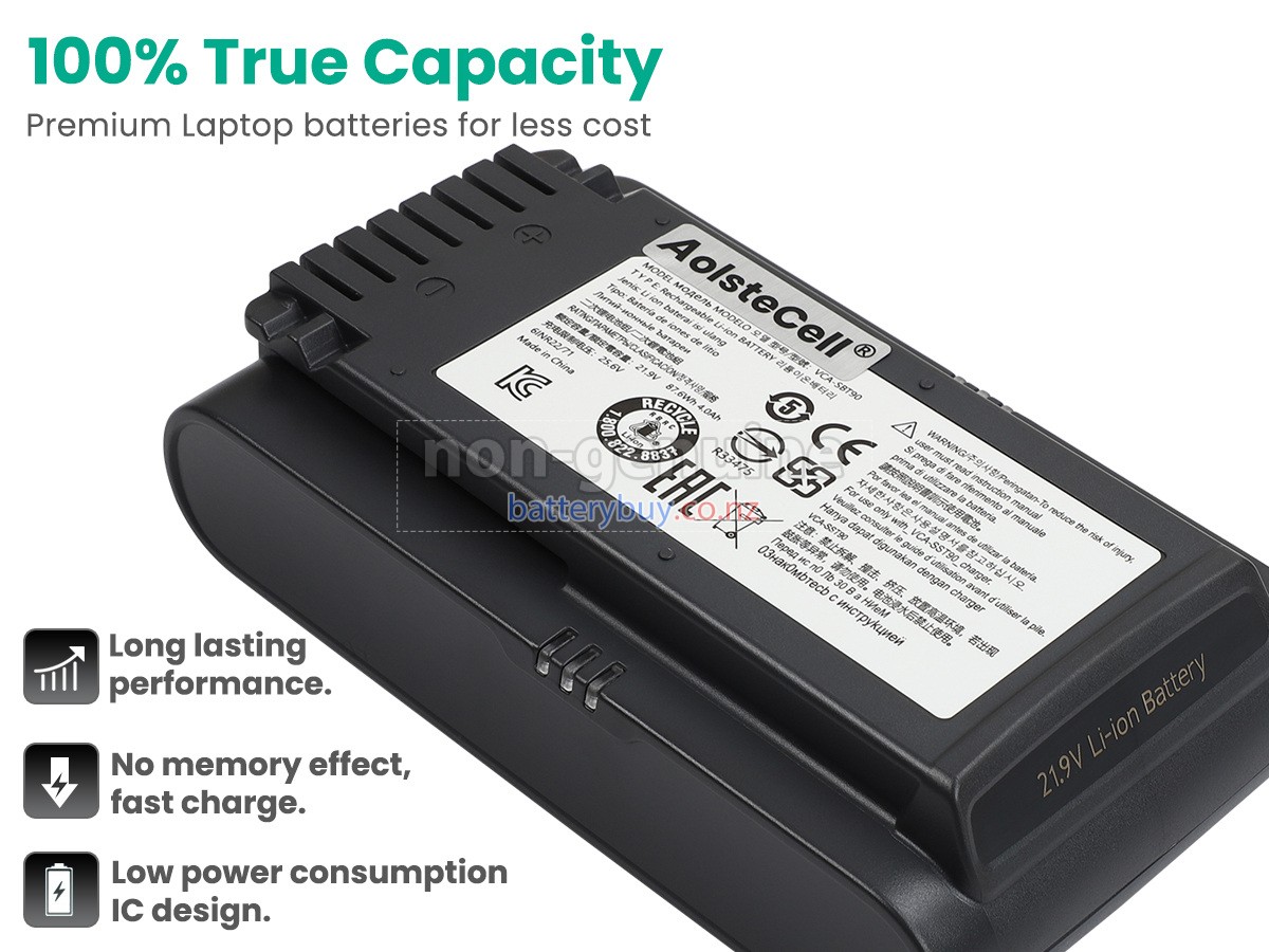 replacement Samsung VS20T7538T5 battery