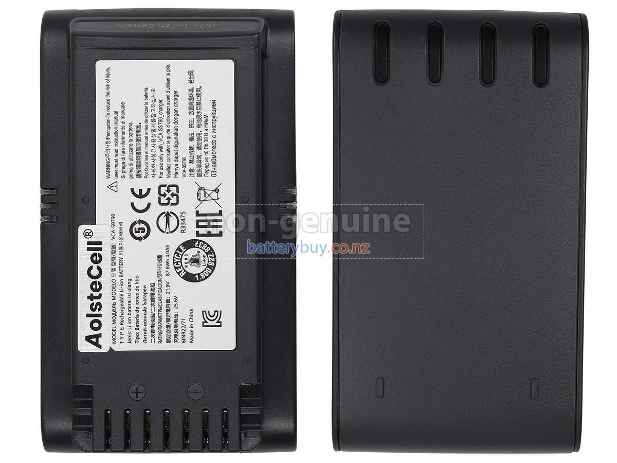 replacement Samsung VS20T7538T5 battery