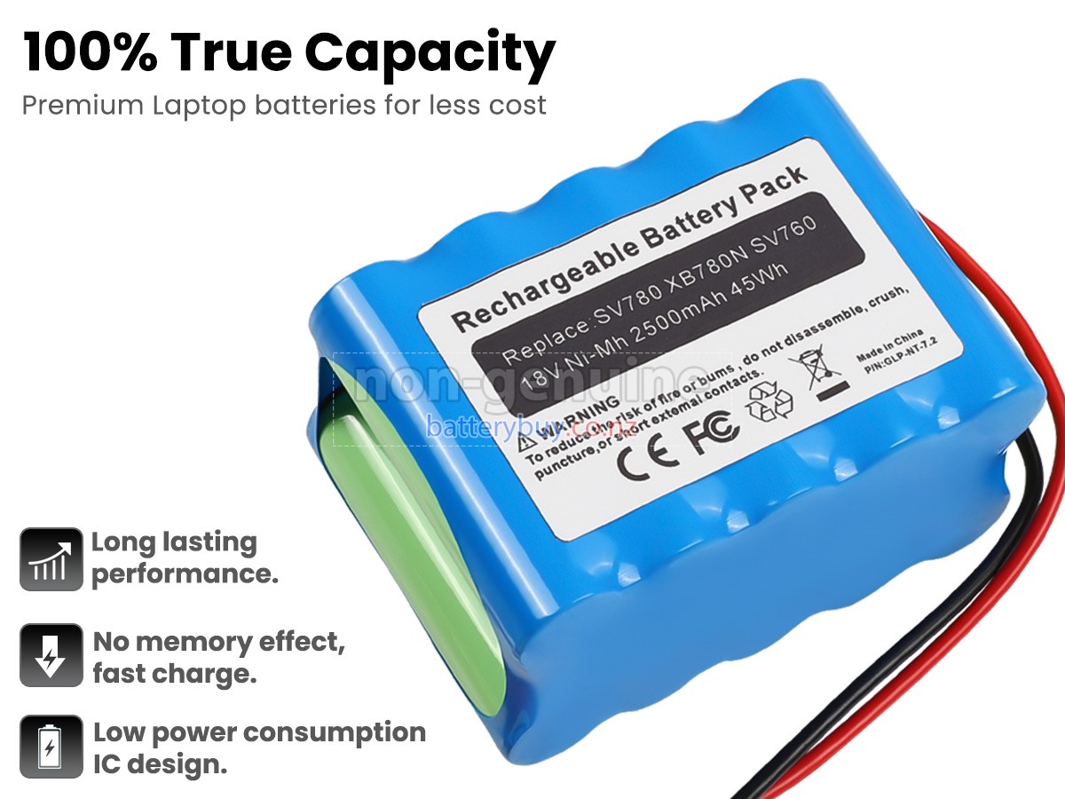 replacement Shark XB780N battery