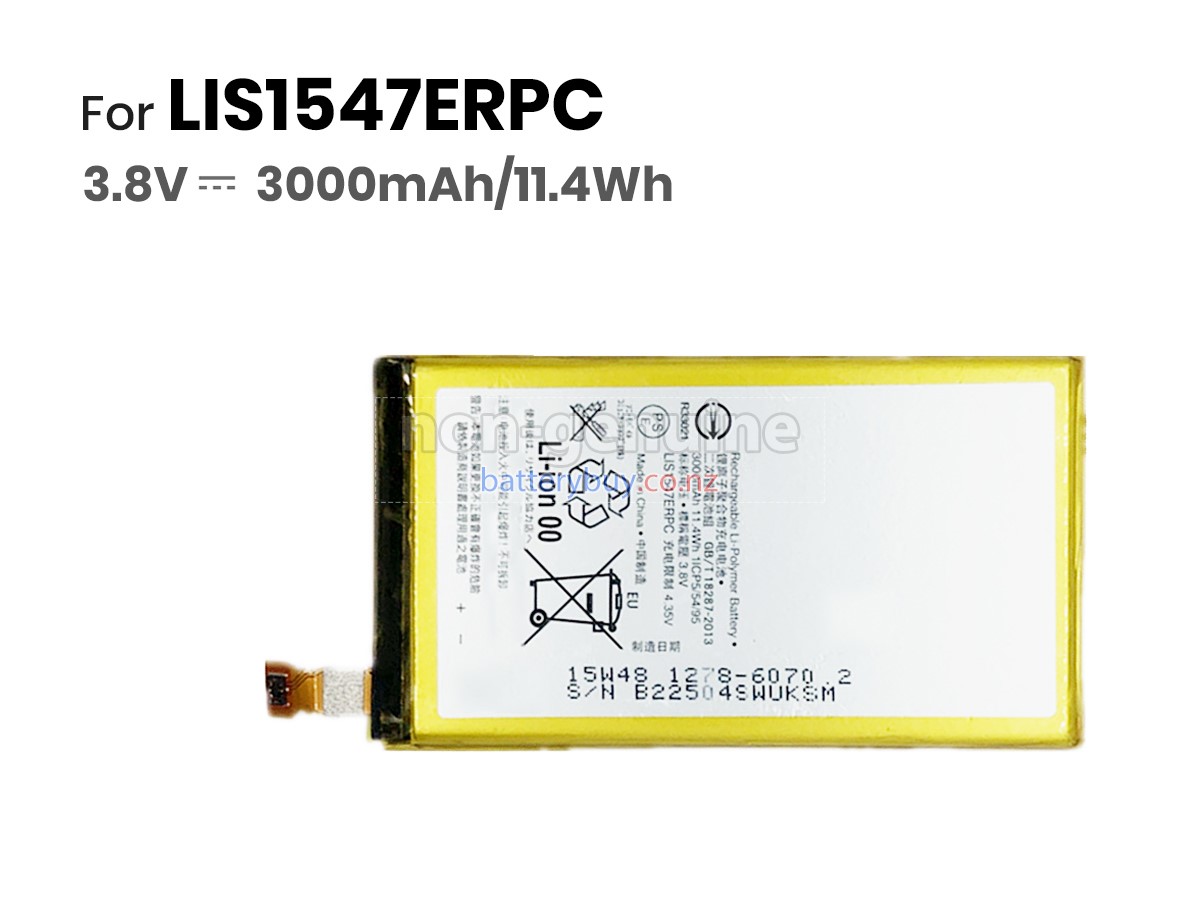 replacement Sony XPERIA Z2A battery
