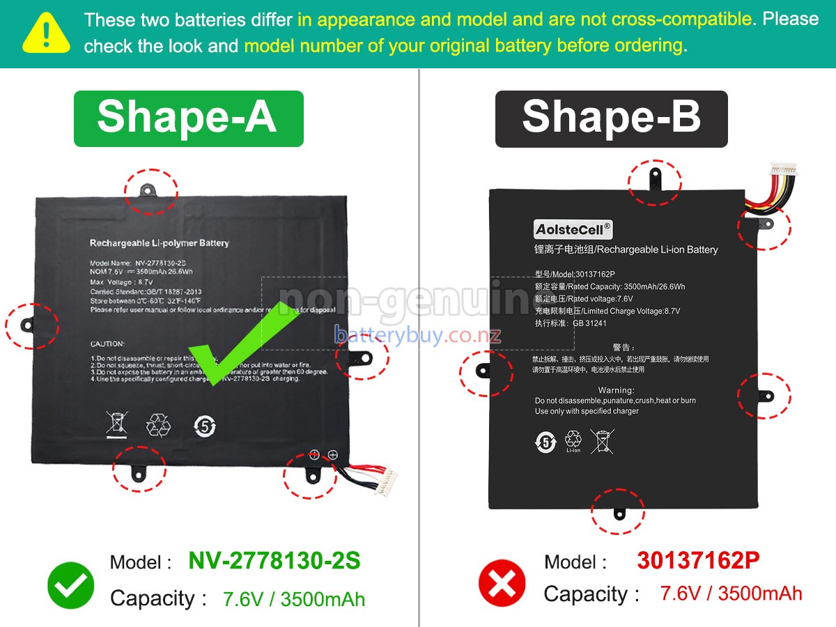 replacement Teclast 30137162P battery