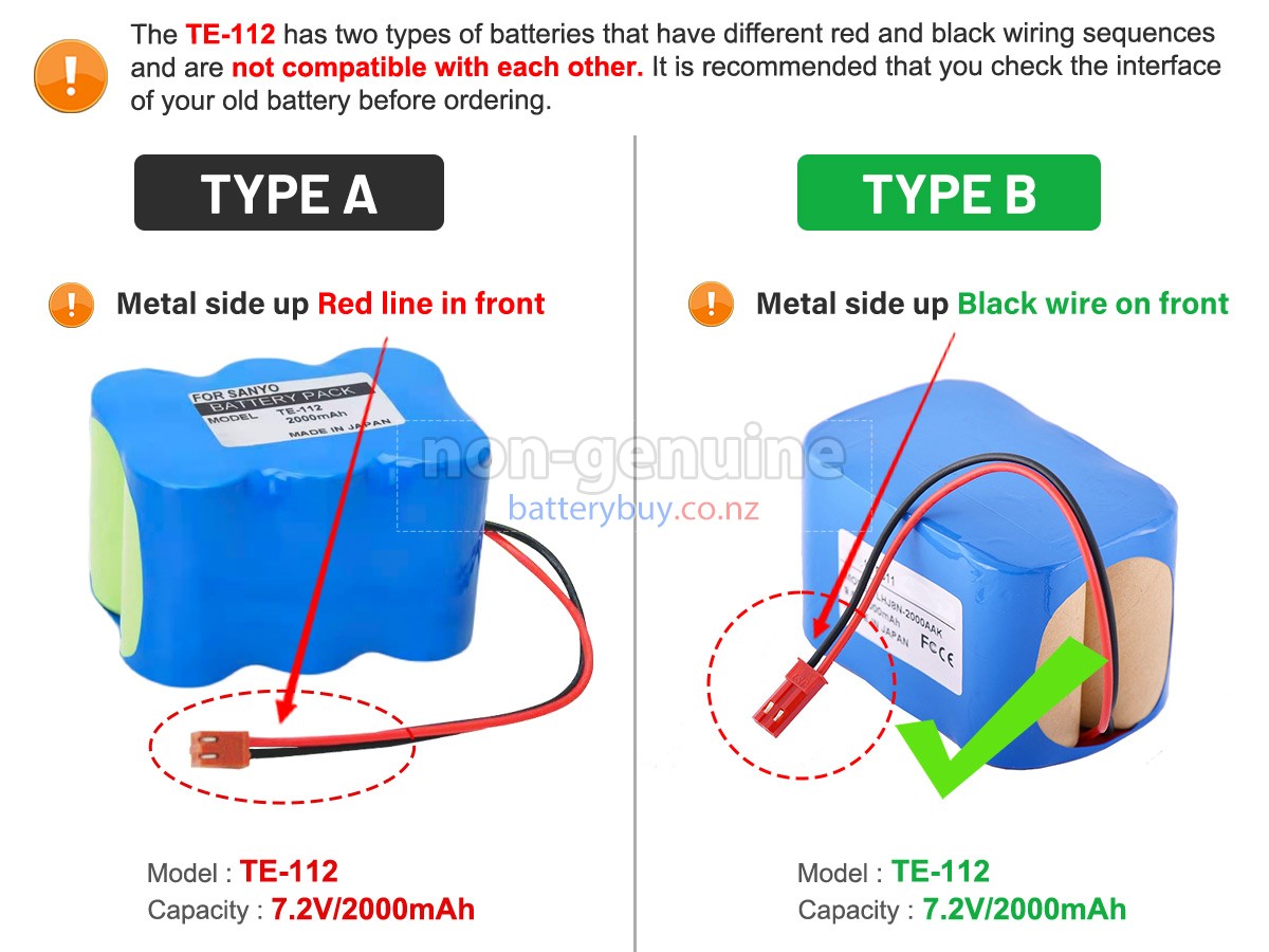 replacement Terumo 6N-1200SCK battery