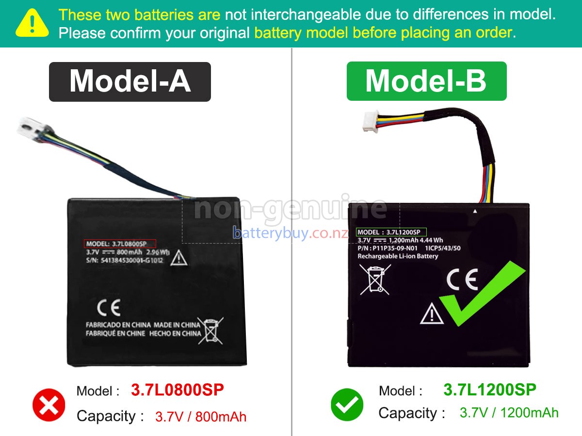 replacement Texas Instruments 541383800002-G0311 battery