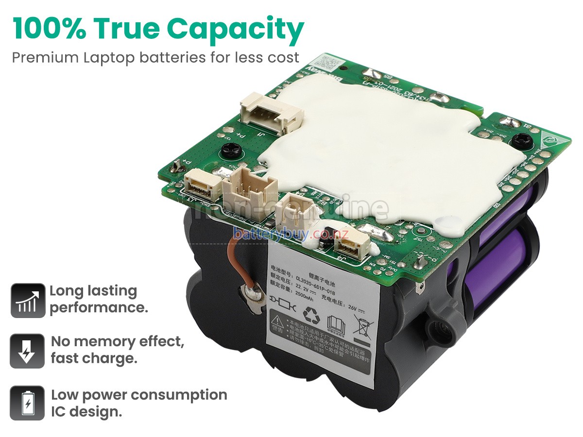 replacement Tineco FLOOR ONE 2.0 SLIM battery