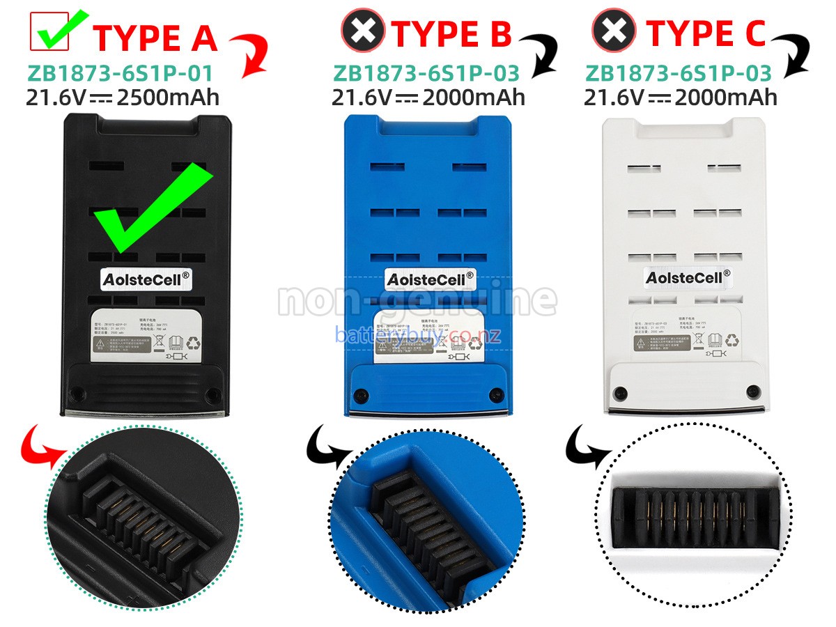 replacement Tineco ZB1873-6S1P-0 battery